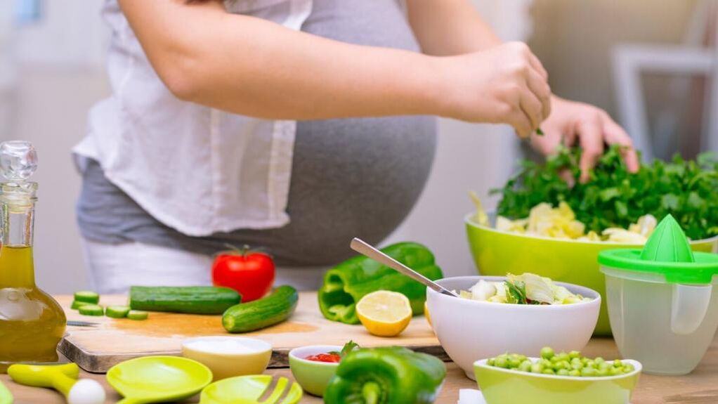 зеленчук за мрзлива исхрана за време на бременоста