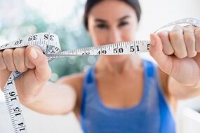 сантиметар и губење на тежината на диетата Maggi