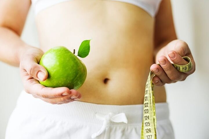 губење на тежината на диета со јаболка